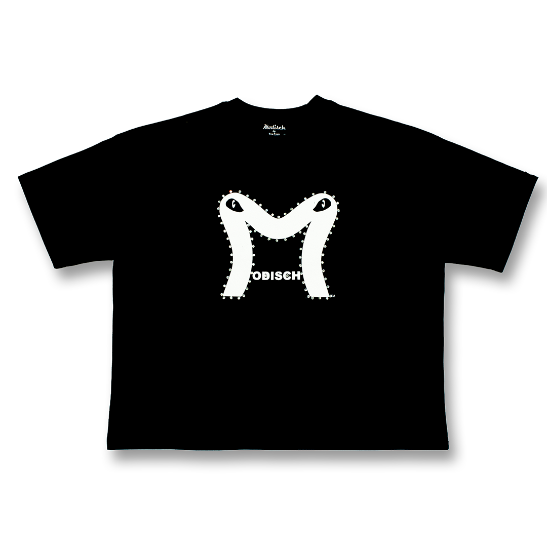 Modisch Rhinestone logo T-Shirt